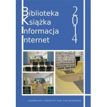 Produkt oferowany przez sklep:  Biblioteka Książka Informacja Internet 2014