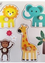 Produkt oferowany przez sklep:  Puzzle Układanka drewniana ZOO Anek