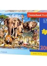 Produkt oferowany przez sklep:  Puzzle 200 el. Savanna Animals Castorland