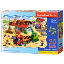 Produkt oferowany przez sklep:  Puzzle 20 el. Dom w budowie Castorland