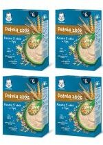 Produkt oferowany przez sklep:  Gerber Pełnia zbóż Kaszka 5 zbóż z lipą dla niemowląt po 6 miesiącu Zestaw 4 x 200 g