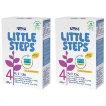 Produkt oferowany przez sklep:  Nestle Little Steps 4 Produkt na bazie mleka dla małych dzieci po 2. roku o smaku waniliowym Zestaw 2 x 500 g