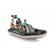 Produkt oferowany przez sklep:  Pojazd Policyjna łódź z 2 figurkami i modułem Bruder