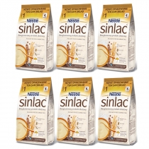 Produkt oferowany przez sklep:  Nestle Sinlac Bezglutenowy produkt zbożowy bez laktozy soi dla niemowląt po 4 miesiącu Zestaw 6 x 500 g