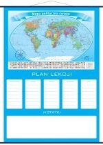 Produkt oferowany przez sklep:  Plan lekcji Mapa Świat Polityczny