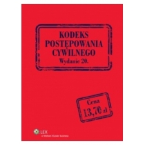 Produkt oferowany przez sklep:  Kodeks postępowania cywilnego (20. wydanie)