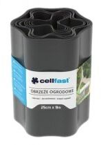 Produkt oferowany przez sklep:  Cellfast Obrzeże ogrodowe grafitowe 25 cm x 9 m zestaw 6 szt.