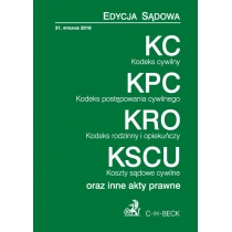 Produkt oferowany przez sklep:  Kodeks cywilny. Kodeks postępowania cywilnego. Kodeks rodzinny i opiekuńczy. Koszty sądowe cywilne oraz inne akty prawne (31. wydanie)