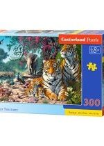 Produkt oferowany przez sklep:  Puzzle 300 el. Tiger Sanctuary Castorland