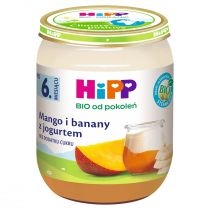 Produkt oferowany przez sklep:  Hipp Mango i banany z jogurtem po 6. miesiącu zestaw 6 x 160 g Bio