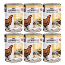 Produkt oferowany przez sklep:  Wiejska Zagroda Mokra karma dla kota monoproteinowa z kurczakiem zestaw 6 x 400 g