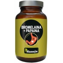 Produkt oferowany przez sklep:  Hanoju Bromelaina Papaina 500 mg Suplement diety 90 kaps.