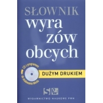 Produkt oferowany przez sklep:  Dużym drukiem Słownik wyrazów obcych z płytą CD