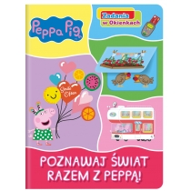 Produkt oferowany przez sklep:  Poznawaj świat razem z Peppą! Zadania w Okienkach. Świnka Peppa