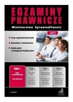 Produkt oferowany przez sklep:  Egzaminy Prawnicze Ministerstwa Sprawiedliwośći 2013 1