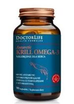 Produkt oferowany przez sklep:  Doctor Life Antarctic Krill Omega-3 szybko przyswajalne omega-3 z fosfolipidami i astaksantyną suplement diety 90 kaps.