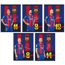 Produkt oferowany przez sklep:  Zeszyt z marginesem A5 FC Barcelona kratka 32 kartki
