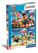 Produkt oferowany przez sklep:  Puzzle 2x60 el. Super Kolor Paw Patrol Clementoni