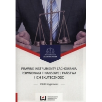 Produkt oferowany przez sklep:  Prawne instrumenty zachowania równowagi finansowej państwa i ich skuteczność