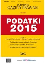 Produkt oferowany przez sklep:  Podatki 2015. Część 2