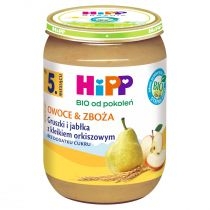 Produkt oferowany przez sklep:  Hipp Owoce & Zboża Gruszki i jabłka z kleikiem orkiszowym po 5. miesiącu zestaw 6 x 190 g Bio