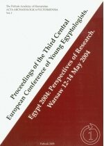 Produkt oferowany przez sklep:  Proceedings Of The Third Central European Conference Of Young Egyptologists