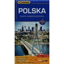 Produkt oferowany przez sklep:  Polska Mapa Samochodowa 1:700 000