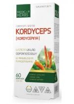 Produkt oferowany przez sklep:  Medica Herbs Kordyceps Suplement diety 60 kaps.
