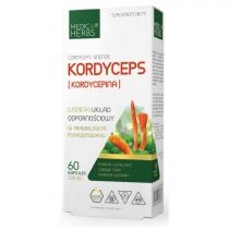 Produkt oferowany przez sklep:  Medica Herbs Kordyceps Suplement diety 60 kaps.