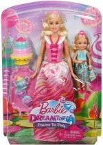 Produkt oferowany przez sklep:  Lalka Barbie Dreamtopia Słodki Podwieczorek + Chelsea 3+