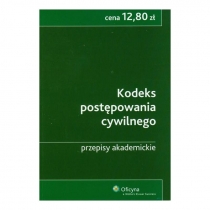 Produkt oferowany przez sklep:  Kodeks Postępowania Cywilnego Przepisy Akademickie