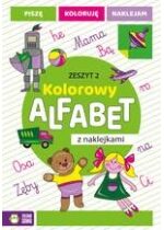 Produkt oferowany przez sklep:  Kolorowy alfabet z naklejkami. Zeszyt 2