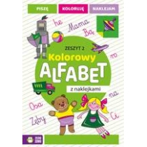 Produkt oferowany przez sklep:  Kolorowy alfabet z naklejkami. Zeszyt 2