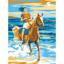 Produkt oferowany przez sklep:  Sequin Art Malowanie po numerach Konny jeździec 22x30cm 2003