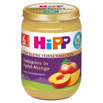 Produkt oferowany przez sklep:  Hipp Jabłka z nektarynką i mango od 6. miesiąca 190 g Bio