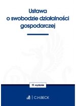 Produkt oferowany przez sklep:  Ustawa o swobodzie działalności gospodarczej. 19. wydanie