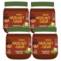 Produkt oferowany przez sklep:  Super Fudgio Krem orzechowo-kakaowy Zestaw 4 x 190 g Bio