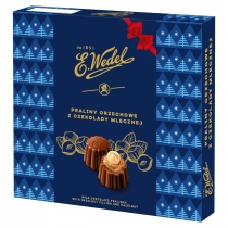 Produkt oferowany przez sklep:  E.Wedel Praliny z czekolady mlecznej z nadzieniem orzechowym i orzechem laskowym 108 g