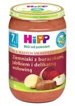 Produkt oferowany przez sklep:  Hipp Ziemniaki z buraczkami jabłkiem i delikatną wołowiną po 7. miesiącu 220 g Bio