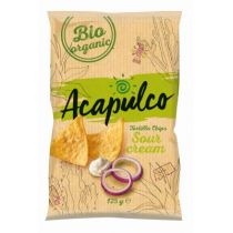 Produkt oferowany przez sklep:  Acapulco Nachosy o smaku śmietankowo-cebulowym 125 g Bio