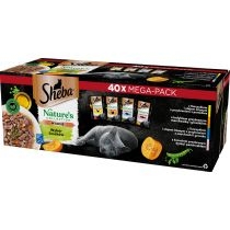 Produkt oferowany przez sklep:  Sheba Nature's collection mix smaków mokra karma pełnoporcjowa dla dorosłych kotów w sosie 40 x 85 g
