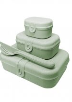 Produkt oferowany przez sklep:  Koziol Zestaw lunchboxów ze sztućcami Pascal ready organic 3168668 3 szt.