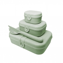 Produkt oferowany przez sklep:  Koziol Zestaw lunchboxów ze sztućcami Pascal ready organic 3168668 3 szt.