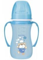 Produkt oferowany przez sklep:  Canpol Babies Kubek treningowy silikonowy EasyStart Sweet Fun niebieski 240 ml