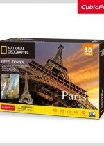 Produkt oferowany przez sklep:  Puzzle 3D 80 el. National Geographic. Paryż Cubic Fun