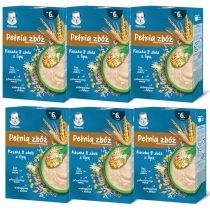 Produkt oferowany przez sklep:  Gerber Pełnia zbóż Kaszka 8 zbóż z lipą dla niemowląt po 6 miesiącu Zestaw 6 x 200 g