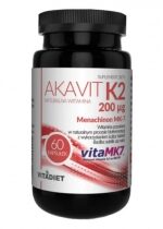 Produkt oferowany przez sklep:  Vitadiet Akavit  Witamina K2 200 Iu - suplement diety 60 kaps.