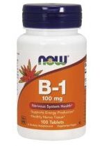 Produkt oferowany przez sklep:  Now Foods Witamina B-1 100 mg Suplement diety 100 tab.