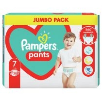 Produkt oferowany przez sklep:  Pampers Pieluchomajtki Pants (17+ kg) 7 Jumbo Pack 38 szt.