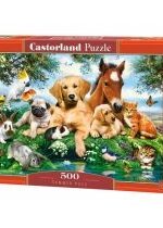 Produkt oferowany przez sklep:  Puzzle 500 el. Letni przyjaciele Castorland